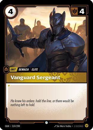 Vanguard Sergeant (219) Foil - Origins