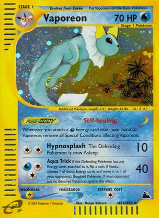 Vaporeon (H31) Holofoil - Skyridge