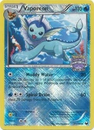 Vaporeon (State Championships) (25) Reverse Holofoil - League & Championship Cards