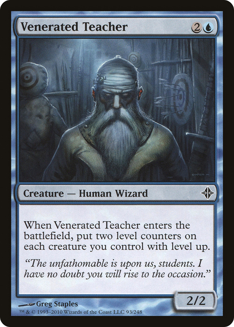 Venerated Teacher (093) Foil - Rise of the Eldrazi