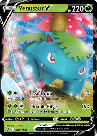 Venusaur V (SWSH100) Holofoil - Black Star Promos