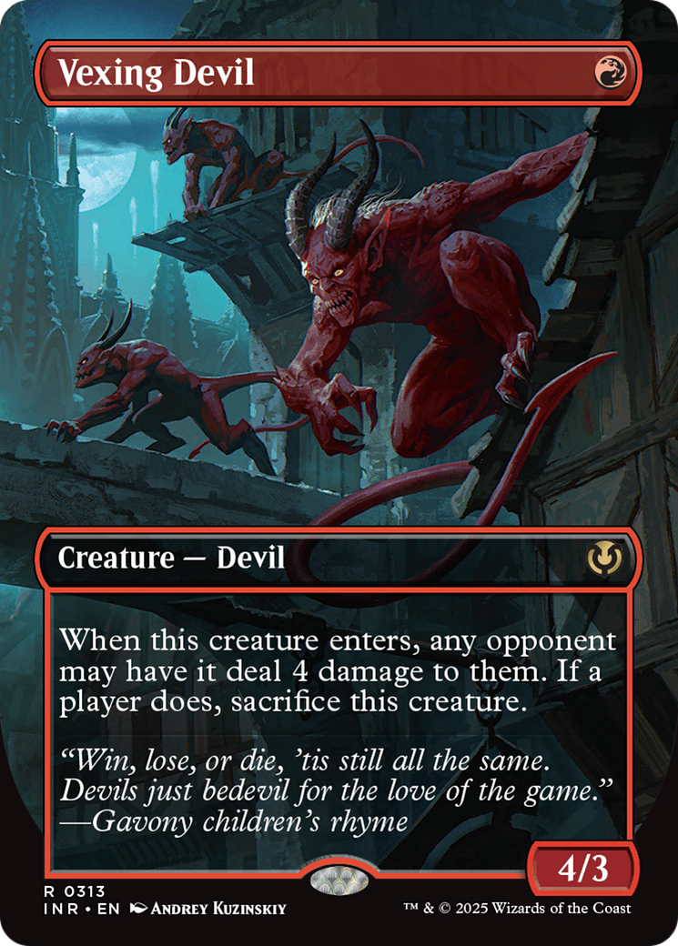 Vexing Devil (Borderless) (313) Foil - Innistrad Remastered