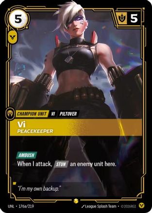 Vi – Peacekeeper (Alternate Art) (176a) Foil - Unleashed