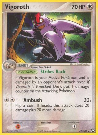 Vigoroth (41) Reverse Holofoil - Power Keepers