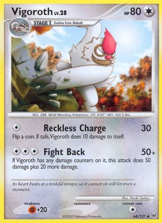 Vigoroth (64) Reverse Holofoil - Platinum