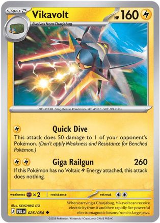 Vikavolt (26) Reverse Holofoil - Pitch Black