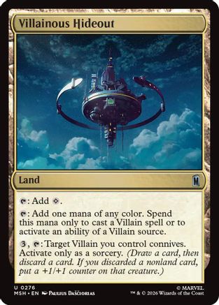 Villainous Hideout (276) Foil - Marvel Super Heroes