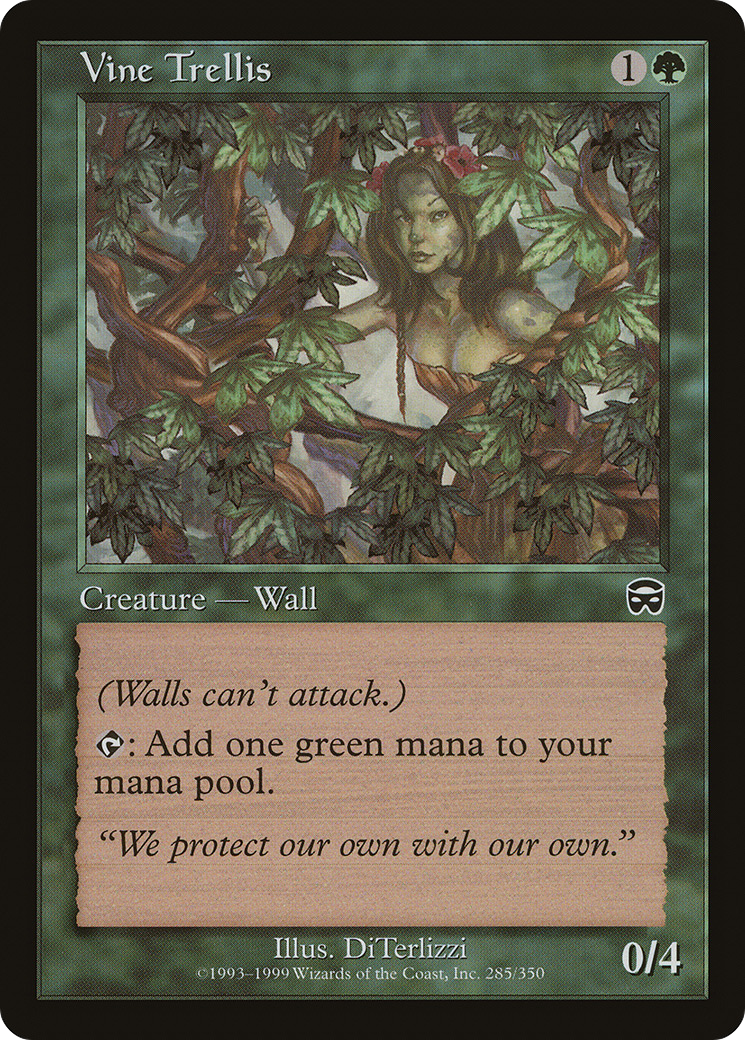 Vine Trellis (285) Foil - Mercadian Masques
