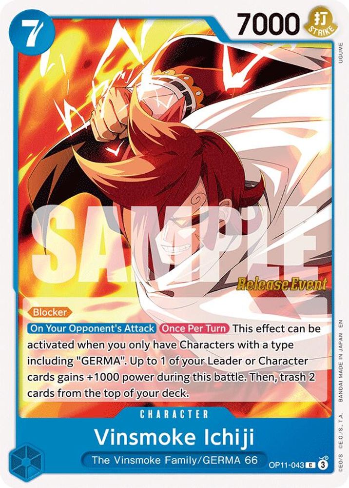 Vinsmoke Ichiji (OP11-043) Release Event Cards