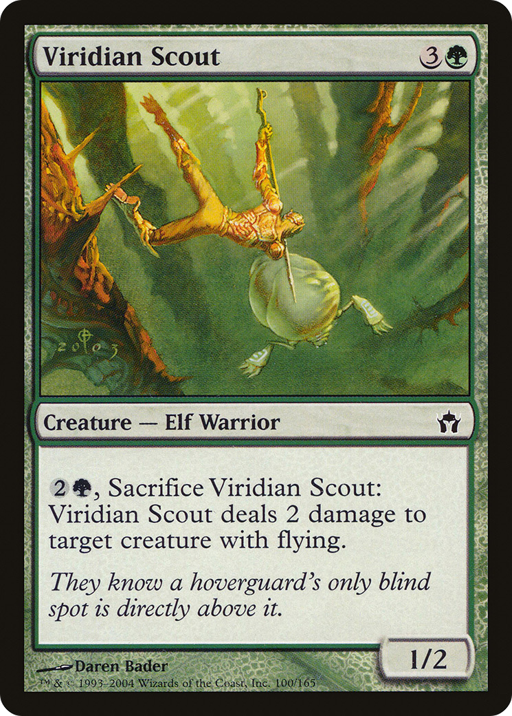 Viridian Scout (100) Foil - Fifth Dawn