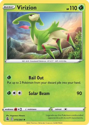 Virizion (15) Reverse Holofoil - Fusion Strike