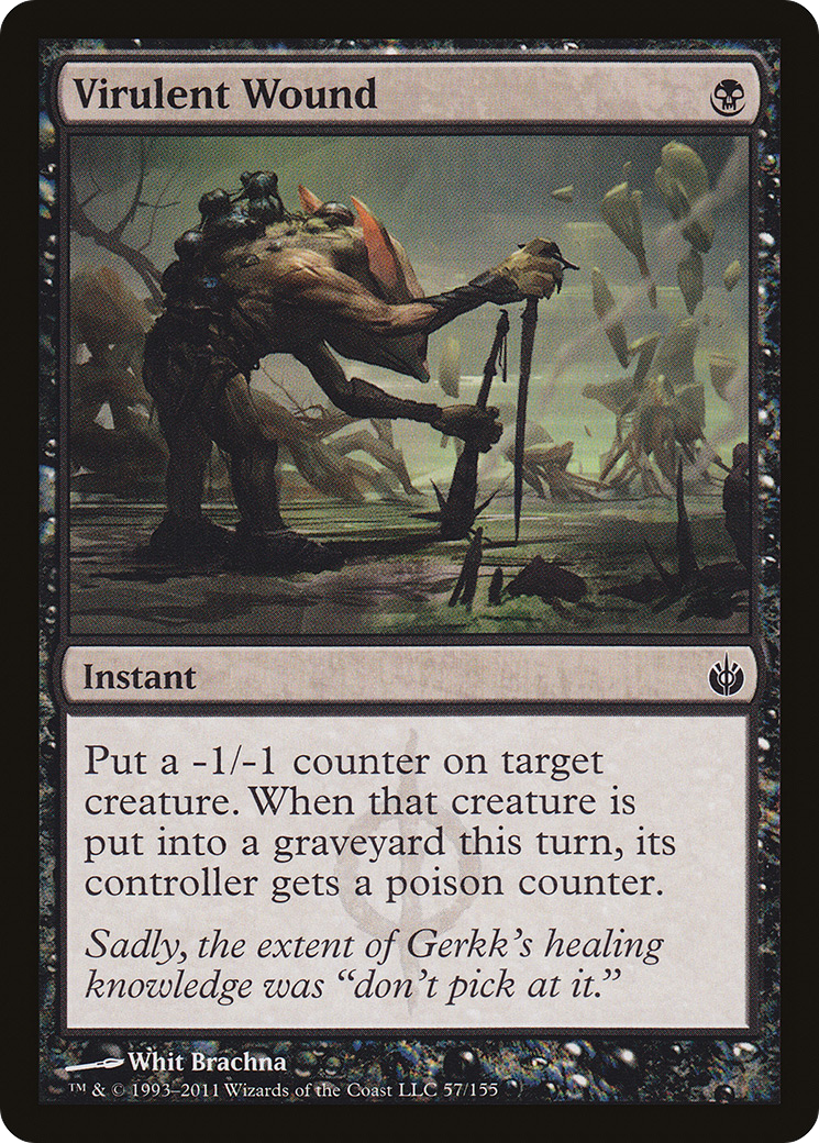 Virulent Wound (057) Foil - Mirrodin Besieged