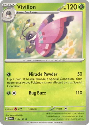 Vivillon (10) Reverse Holofoil - Scarlet & Violet