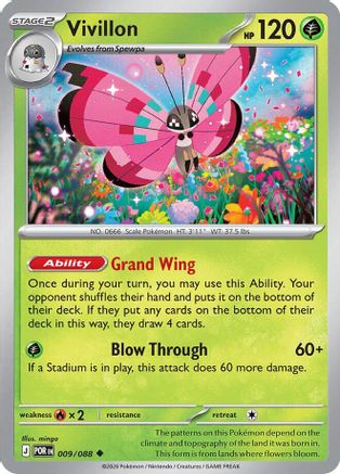 Vivillon (9) Reverse Holofoil - Perfect Order