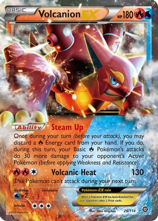 Volcanion EX (26) Holofoil - Steam Siege