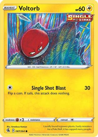 Voltorb (87) Reverse Holofoil - Fusion Strike