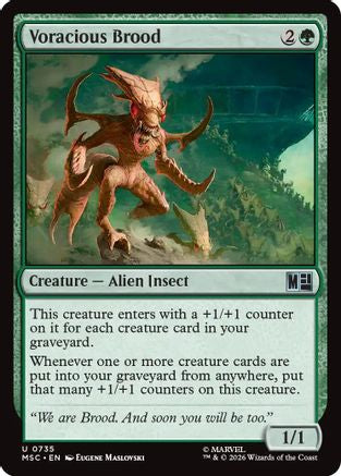 Voracious Brood (735) Foil - Commander: Marvel Super Heroes