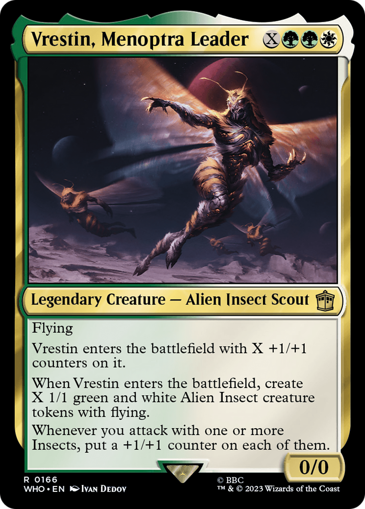Vrestin, Menoptra Leader (166) Foil - Doctor Who