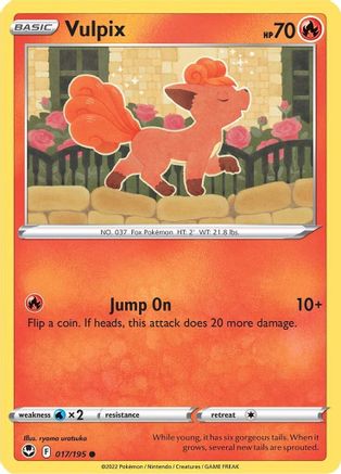 Vulpix (17) Reverse Holofoil - Silver Tempest