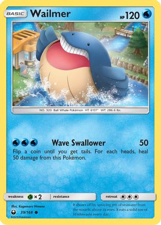 Wailmer (39) Reverse Holofoil - Celestial Storm