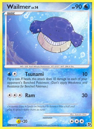 Wailmer (58) Reverse Holofoil - Great Encounters