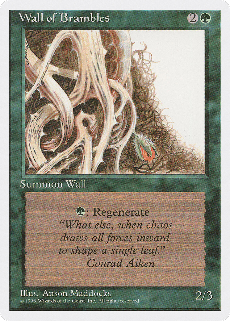 Wall of Brambles - Fourth Edition