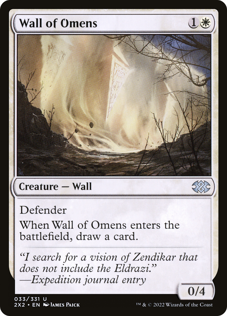 Wall of Omens (033) Foil - Double Masters 2022
