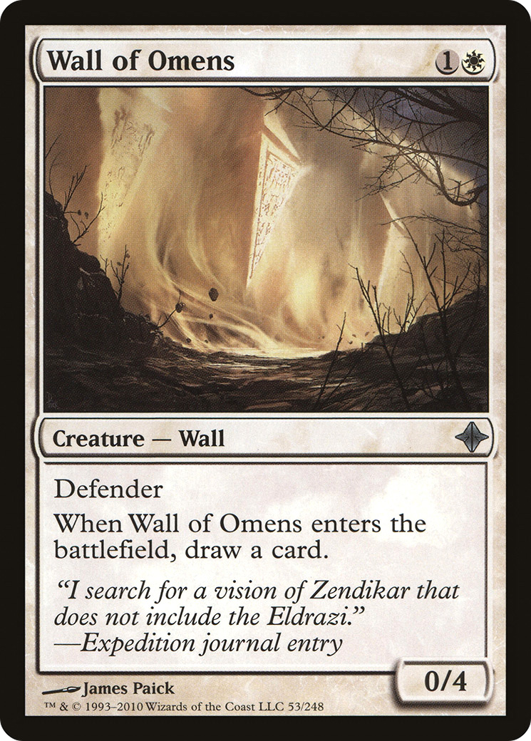 Wall of Omens (053) Foil - Rise of the Eldrazi
