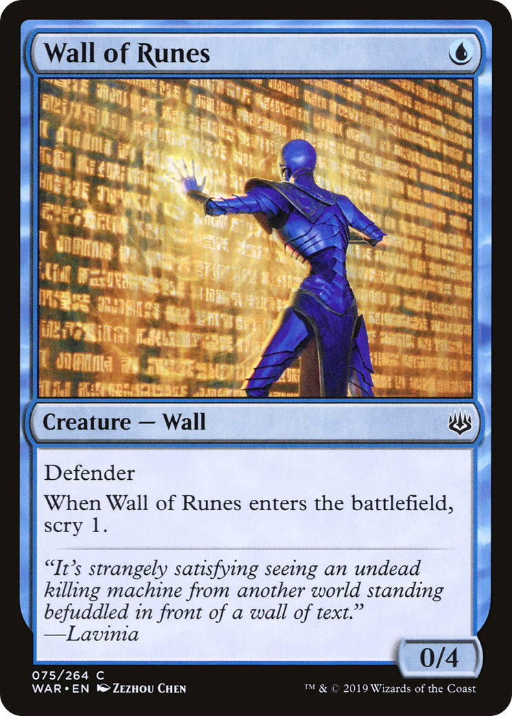 Wall of Runes (075) - War of the Spark Foil