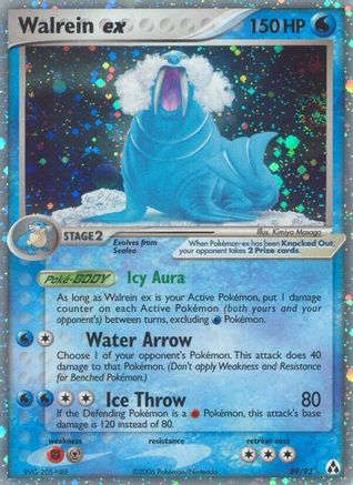 Walrein ex (89) Holofoil - Legend Maker