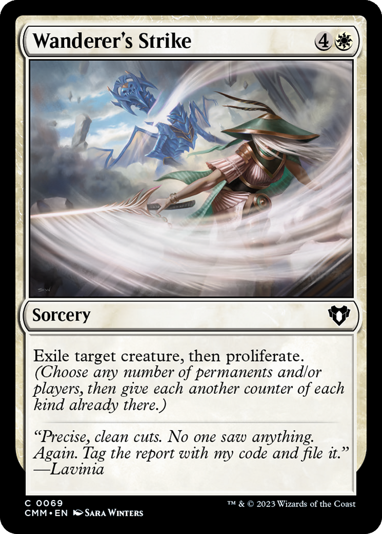 Wanderer's Strike (069) Foil - Commander Masters