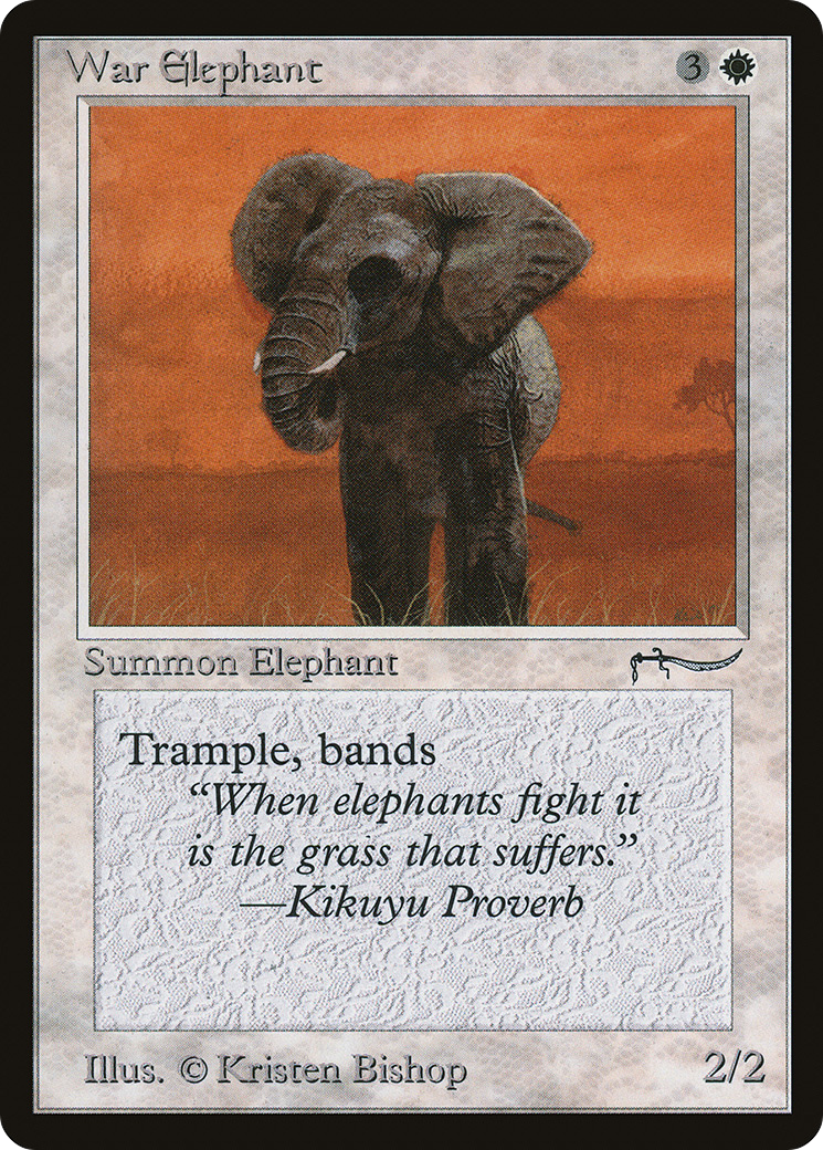 War Elephant (Dark Mana Cost) - Arabian Nights