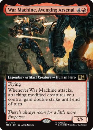 War Machine, Avenging Arsenal (Extended Art) (375) - Commander: Marvel Super Heroes