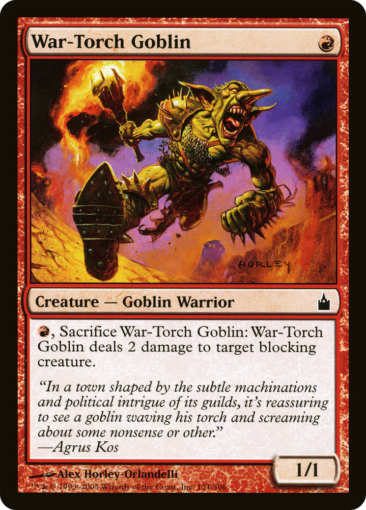 War-Torch Goblin (151) - Ravnica: City of Guilds