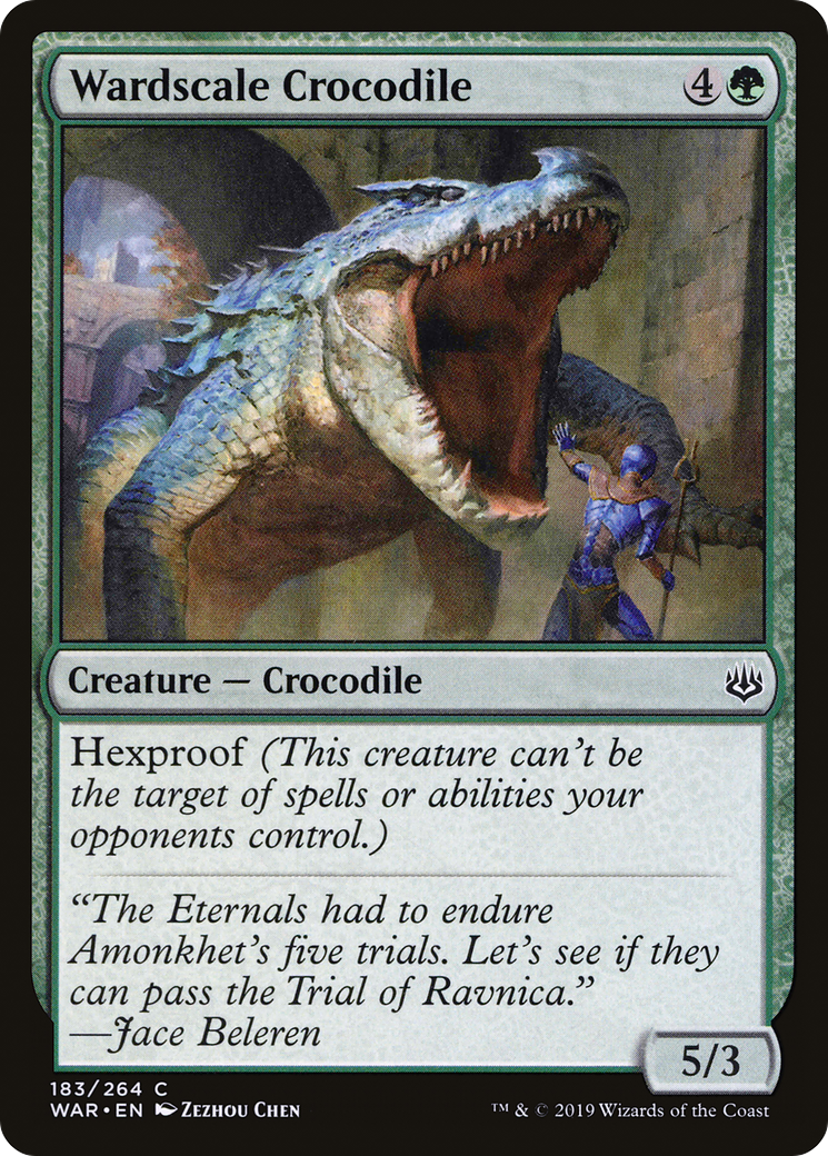 Wardscale Crocodile (183) - War of the Spark Foil