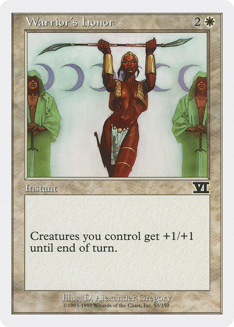 Warrior's Honor (053) - Classic Sixth Edition