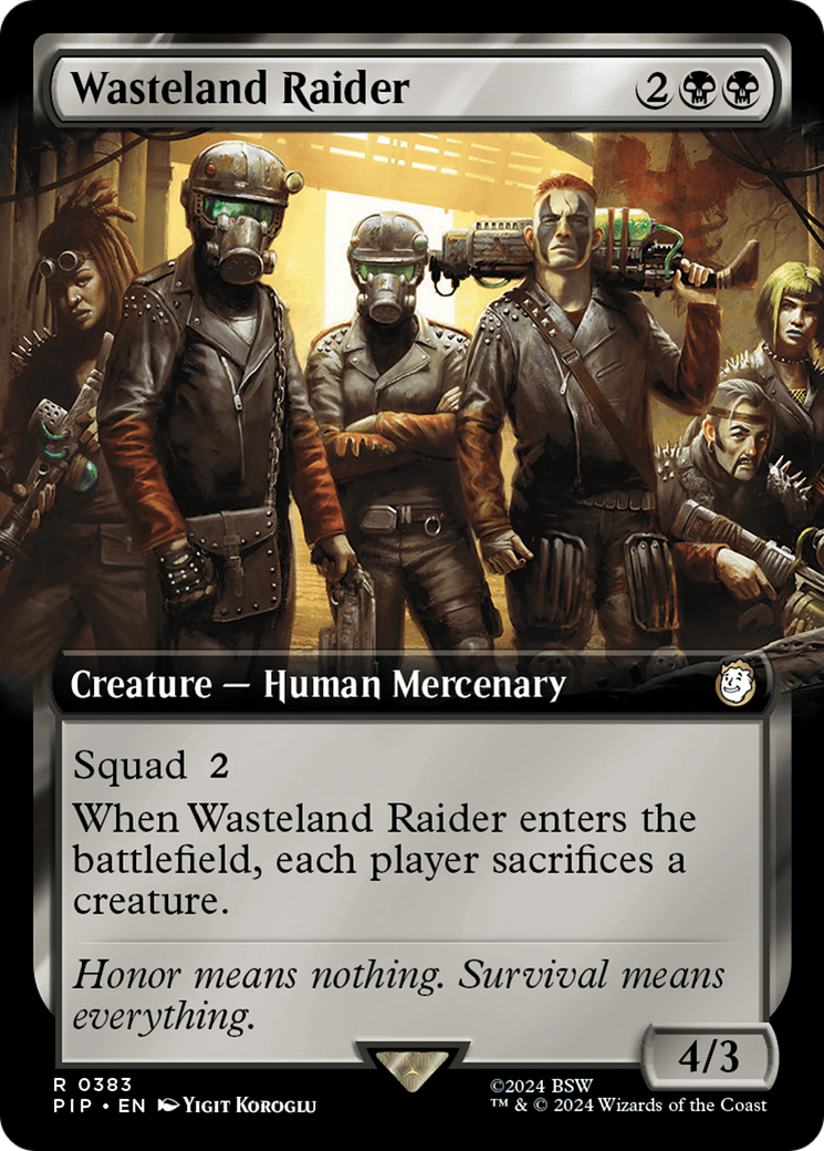 Wasteland Raider (Extended Art) (383) Foil - Fallout