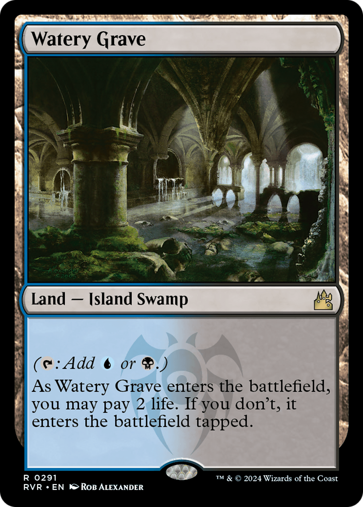 Watery Grave (291) Foil - Ravnica Remastered