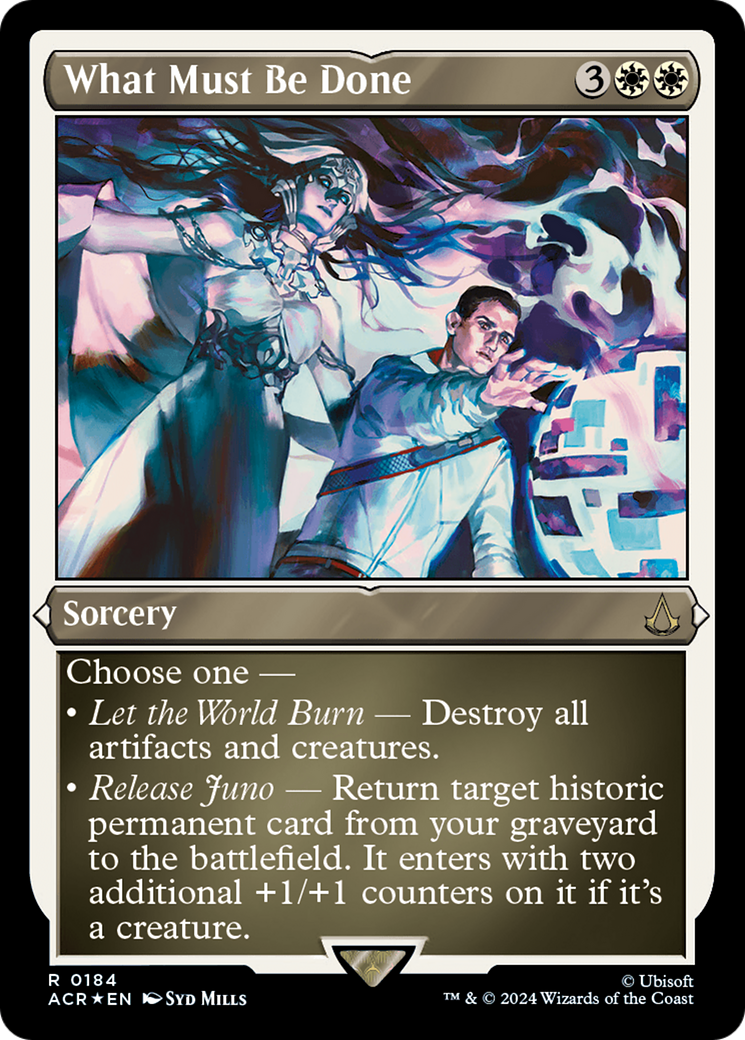 What Must Be Done (184) Etched Foil - Assassin's Creed
