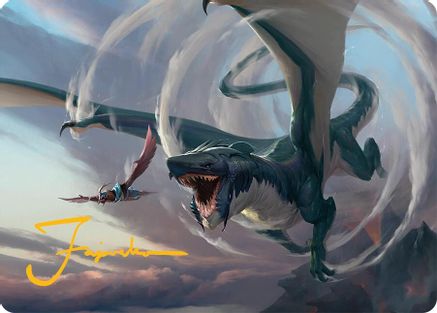 Whirlwing Stormbrood (027s) Gold-Stamped - Art Series: Tarkir: Dragonstorm