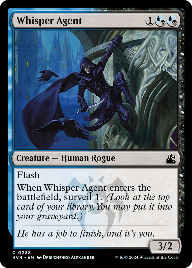 Whisper Agent (238) Foil - Ravnica Remastered