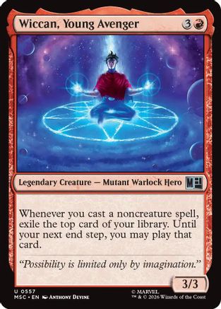 Wiccan, Young Avenger (557) Foil - Commander: Marvel Super Heroes