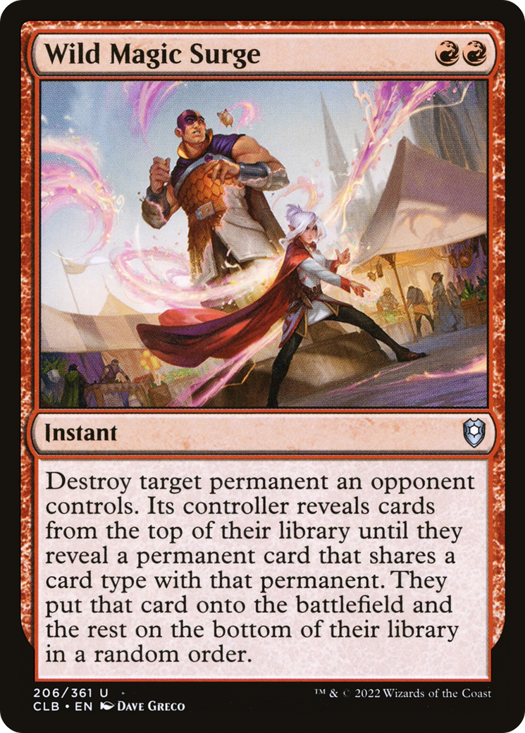Wild Magic Surge (206) - Commander Legends: Battle for Baldur's Gate Foil