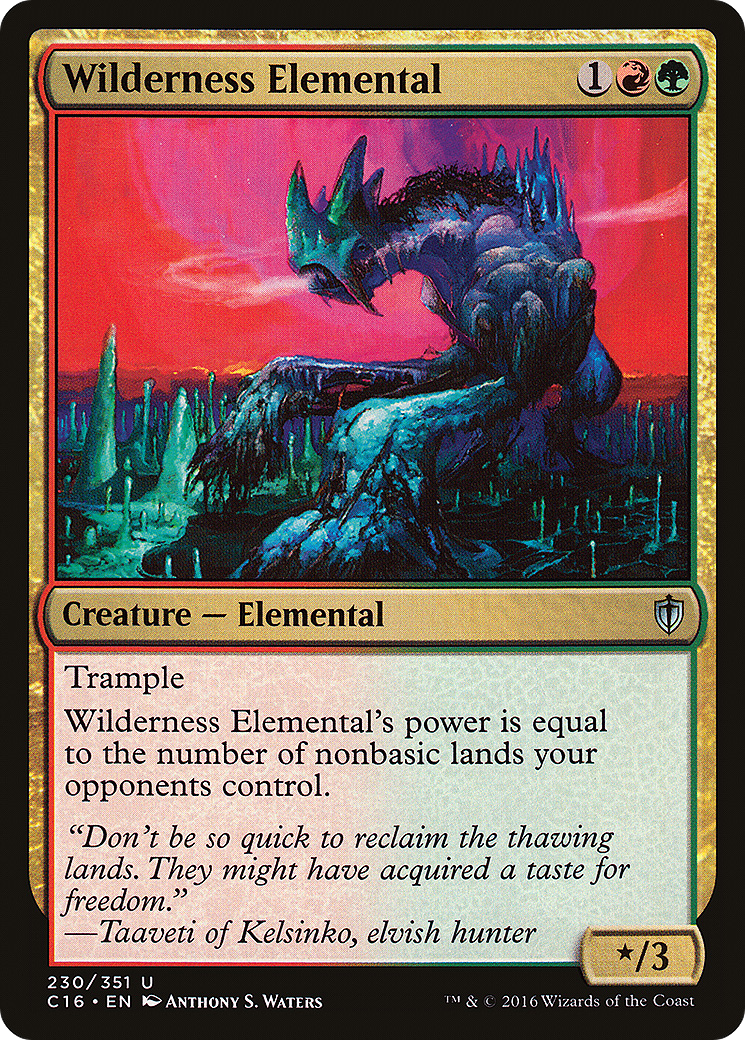 Wilderness Elemental (230) - Commander 2016
