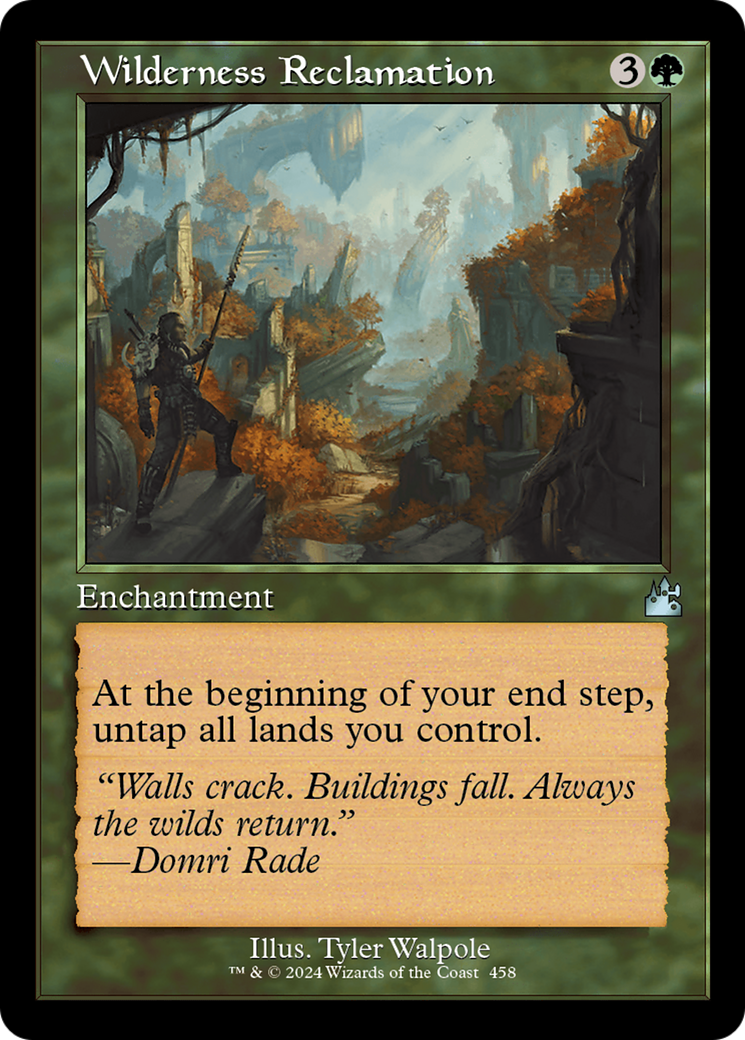 Wilderness Reclamation (Retro) (458) Foil - Ravnica Remastered