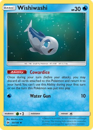 Wishiwashi (44) Reverse Holofoil - Sun & Moon
