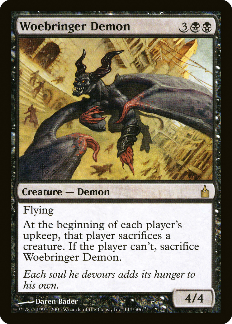 Woebringer Demon (113) - Ravnica: City of Guilds