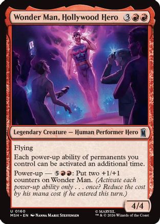 Wonder Man, Hollywood Hero (160) Foil - Marvel Super Heroes