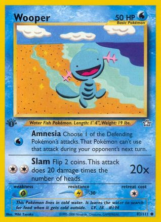 Wooper (82) (1st Edition) - Neo Genesis