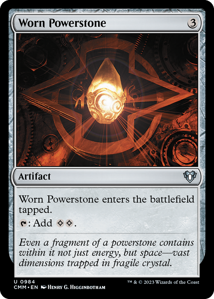 Worn Powerstone (984) - Commander Masters